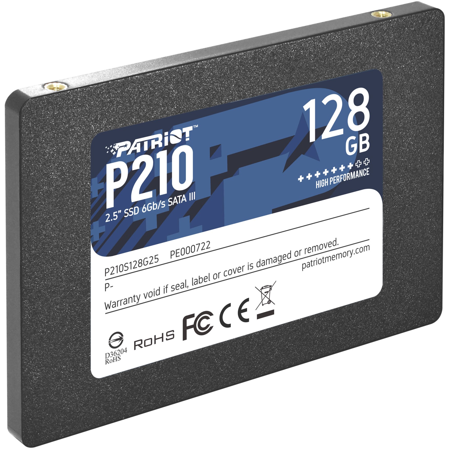 پاتریوت P210حافظه داخلی SSD ظرفیت ۱۲۸ گیگابایت